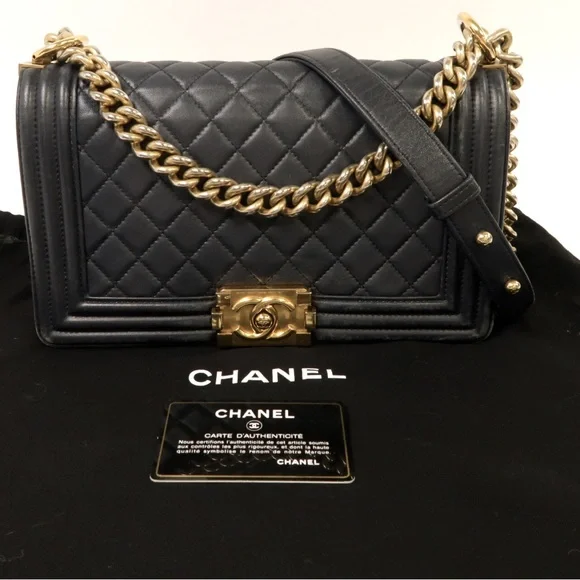 💎✨ celebrity ✨💎 Chanel boy bag quilted 25 crossbody - Picture 3 of 16